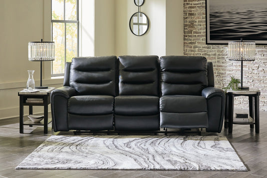 Signature Design by Ashley® Warlin PWR REC Sofa with ADJ Headrest.