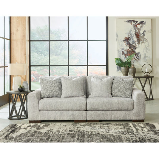 Signature Design by Ashley® Regent Park 2-Piece Sectional Loveseat.