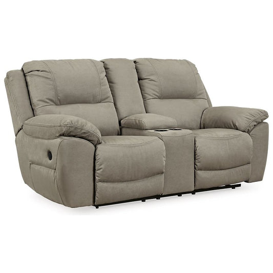 Signature Design by Ashley® Next-Gen Gaucho DBL Rec Loveseat w/Console.