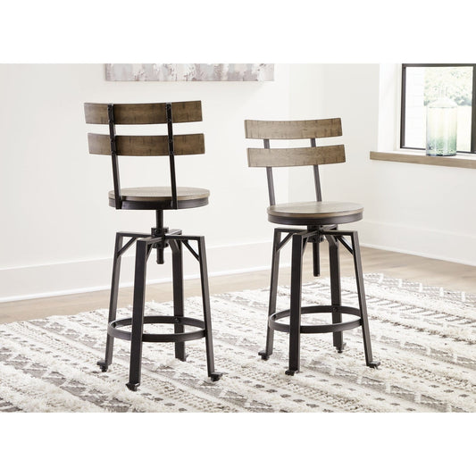 Signature Design by Ashley® Lesterton Swivel Barstool (2/CN).