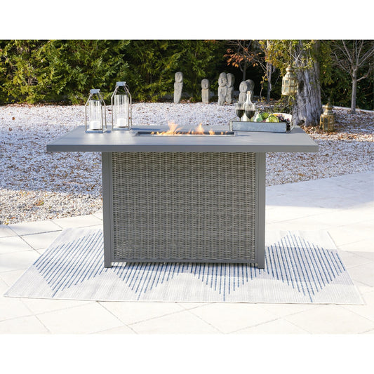 Signature Design by Ashley® Palazzo RECT Bar Table w/Fire Pit.