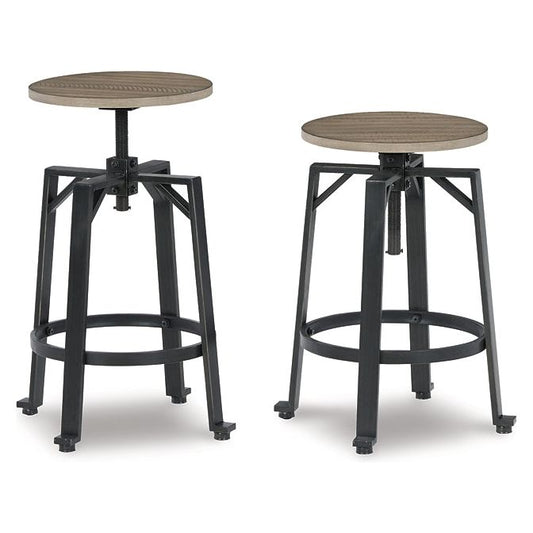 Signature Design by Ashley® Lesterton Swivel Stool (2/CN).