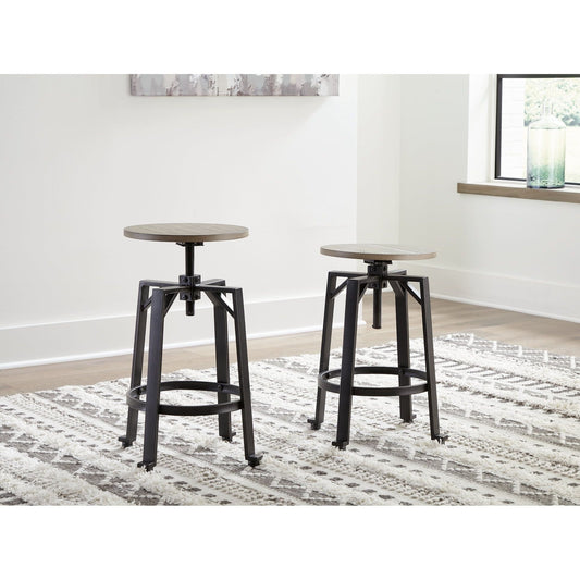 Signature Design by Ashley® Lesterton Swivel Stool (2/CN).