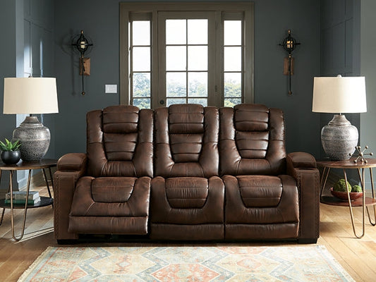 Signature Design by Ashley® Owner's Box PWR REC Sofa with ADJ Headrest.