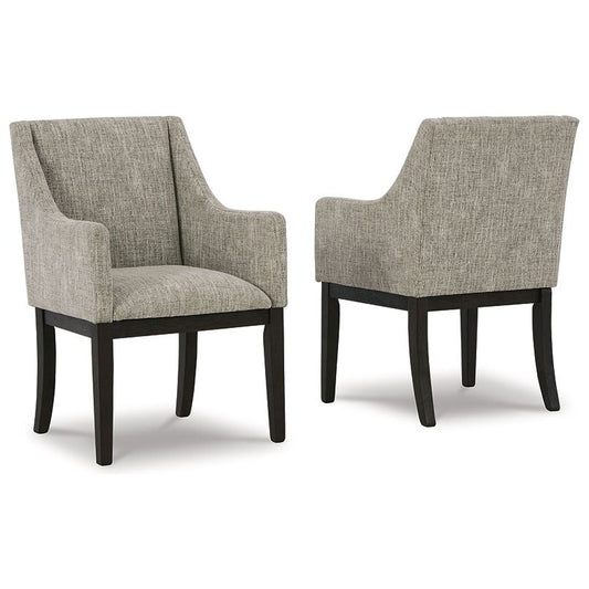 Signature Design by Ashley® Burkhaus Dining UPH Arm Chair (2/CN).