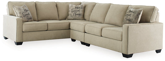 Signature Design by Ashley® Lucina 3-Piece Sectional at   Contempo Furniture  Contempo Furniture Lucina 3-Piece Sectional Signature Design by Ashley®.