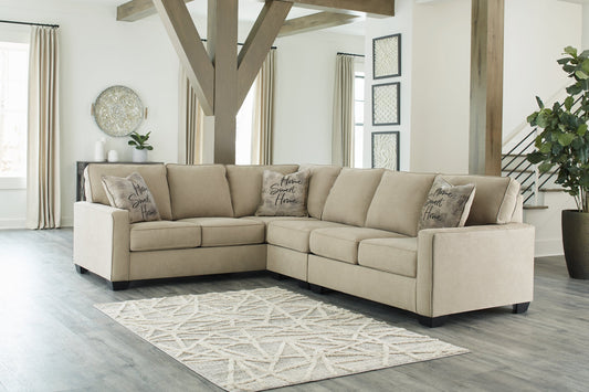 Signature Design by Ashley® Lucina 3-Piece Sectional at   Contempo Furniture  Contempo Furniture Lucina 3-Piece Sectional Signature Design by Ashley®.