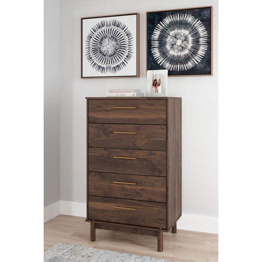 Signature Design by Ashley® Calverson Five Drawer Chest.