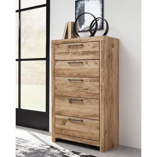 Signature Design by Ashley® Hyanna Five Drawer Chest.