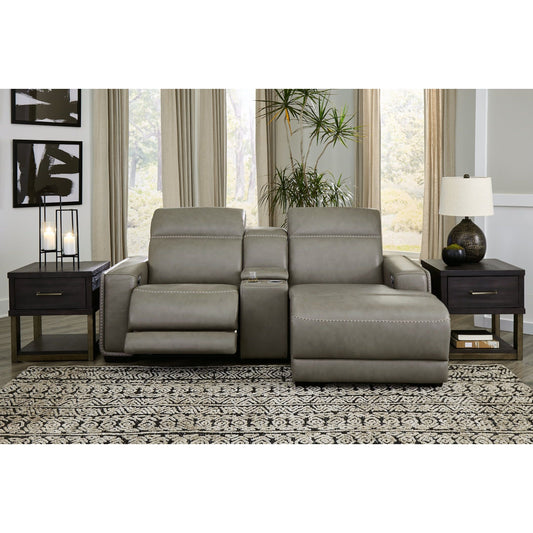 Signature Design by Ashley® Correze 3-Piece Power Reclining Sectional with Chaise.