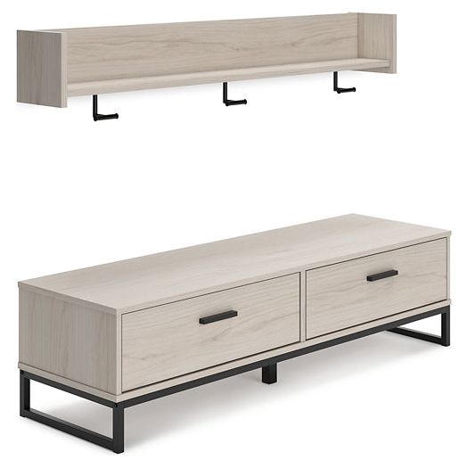 Signature Design by Ashley® Socalle Bench with Coat Rack.