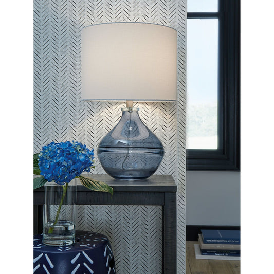 Signature Design by Ashley® Lemmitt Glass Table Lamp (1/CN).