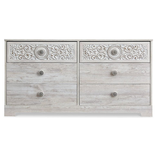 Signature Design by Ashley® Paxberry Six Drawer Dresser.