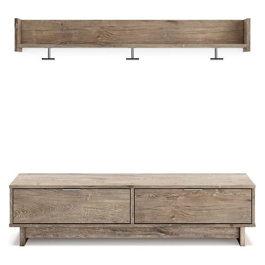 Signature Design by Ashley® Oliah Bench with Coat Rack.