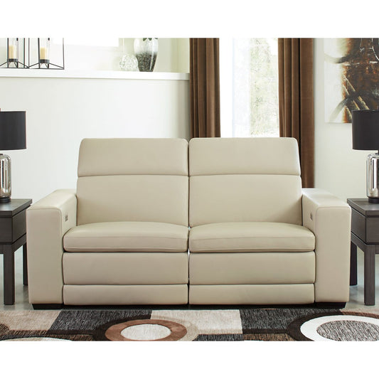 Signature Design by Ashley® Texline 3-Piece Power Reclining Sectional Loveseat.