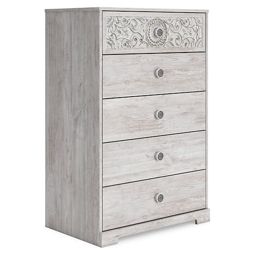 Signature Design by Ashley® Paxberry Five Drawer Chest.