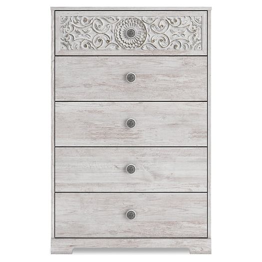 Signature Design by Ashley® Paxberry Five Drawer Chest.