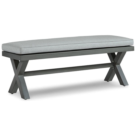 Signature Design by Ashley® Elite Park Bench with Cushion.