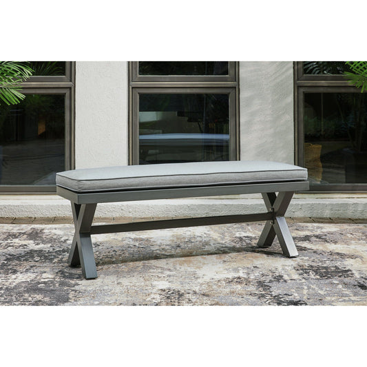 Signature Design by Ashley® Elite Park Bench with Cushion.