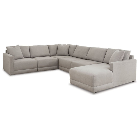 Benchcraft® Katany 6-Piece Sectional with Chaise.