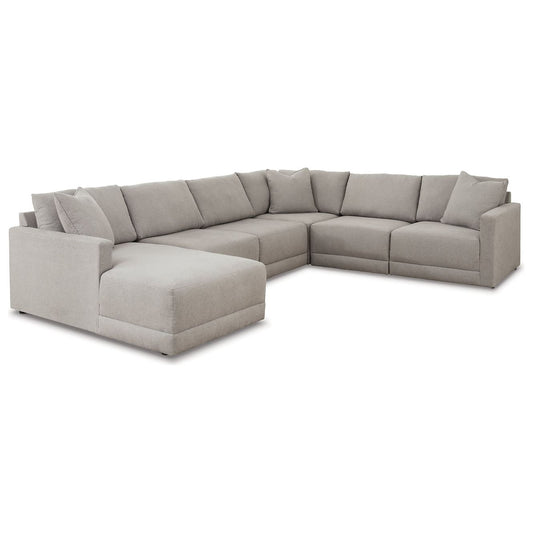 Benchcraft® Katany 6-Piece Sectional with Chaise.