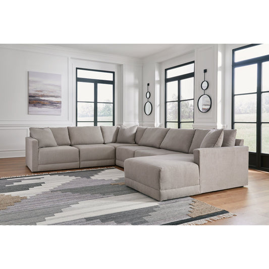 Benchcraft® Katany 6-Piece Sectional with Chaise.