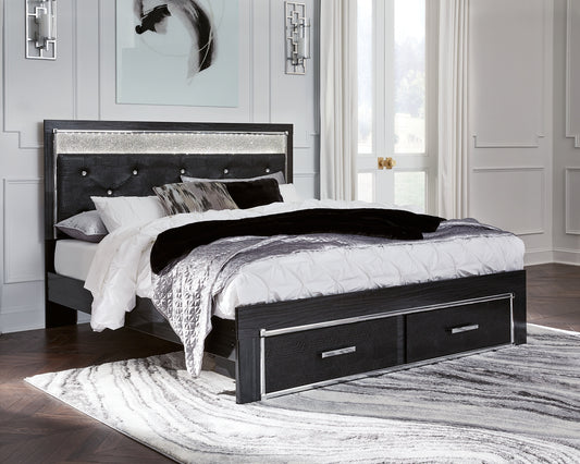 Signature Design by Ashley® Kaydell  Upholstered Panel Storage Bed.