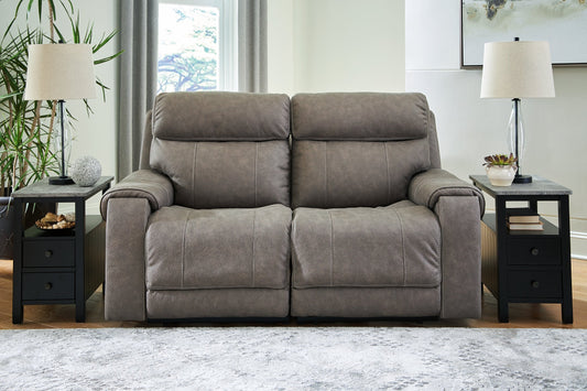 Signature Design by Ashley® Starbot 2-Piece Power Reclining Sectional Loveseat.