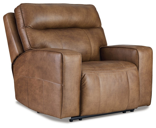 Signature Design by Ashley® Game Plan Wide Seat Power Recliner.