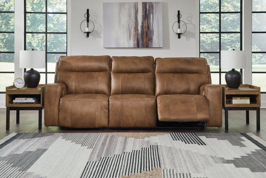 Signature Design by Ashley® Game Plan PWR REC Sofa with ADJ Headrest.