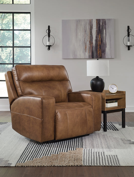 Signature Design by Ashley® Game Plan Wide Seat Power Recliner.