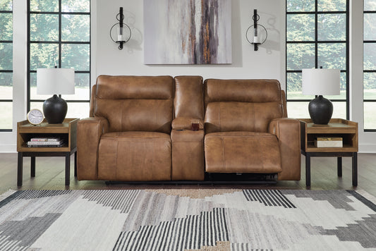 Signature Design by Ashley® Game Plan PWR REC Loveseat/CON/ADJ HDRST.