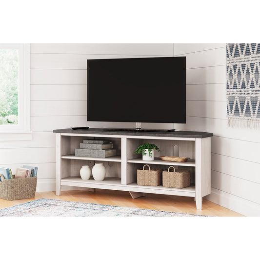 Signature Design by Ashley® Dorrinson Medium Corner TV Stand.