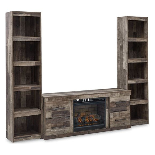 Signature Design by Ashley® Derekson 3-Piece Entertainment Center with Electric Fireplace.