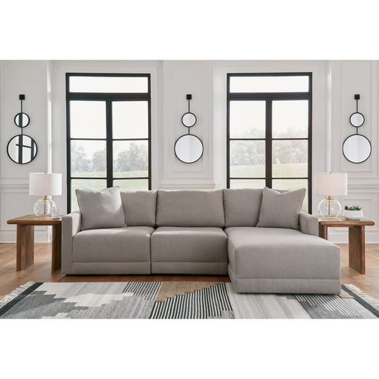 Benchcraft® Katany 3-Piece Sectional with Chaise.