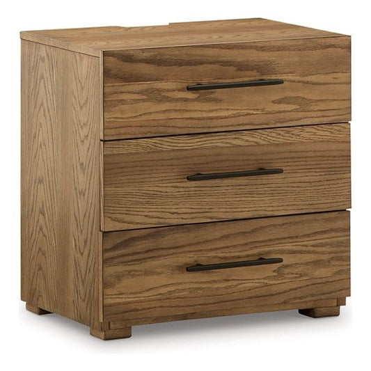 Signature Design by Ashley® Dakmore Three Drawer Night Stand.