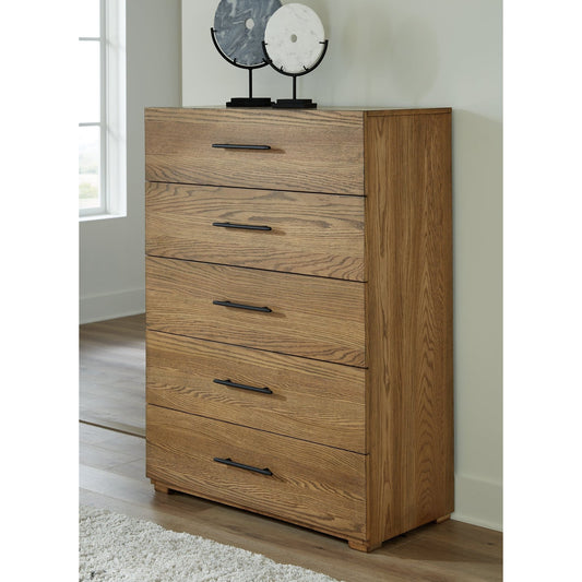 Signature Design by Ashley® Dakmore Five Drawer Chest.