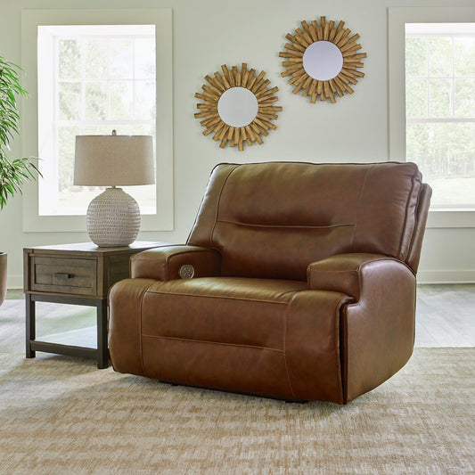 Signature Design by Ashley® Francesca PWR Recliner/ADJ Headrest.