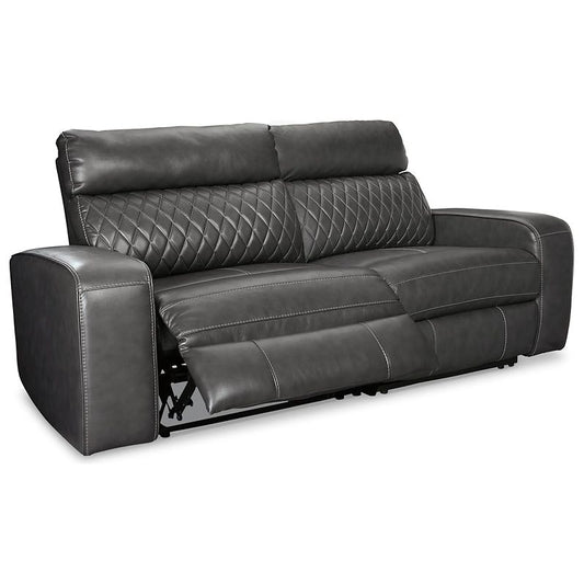 Signature Design by Ashley® Samperstone 2-Piece Power Reclining Sectional Loveseat.