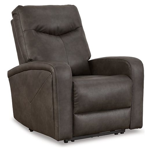 Signature Design by Ashley® Ryversans PWR Recliner/ADJ Headrest.