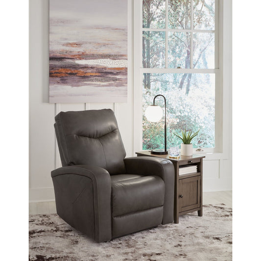 Signature Design by Ashley® Ryversans PWR Recliner/ADJ Headrest.