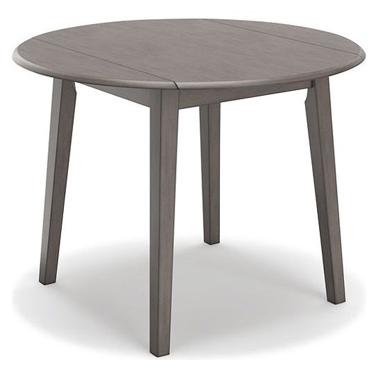 Signature Design by Ashley® Shullden Round DRM Drop Leaf Table at   Contempo Furniture  Contempo Furniture Shullden Round DRM Drop Leaf Table Signature Design by Ashley®.