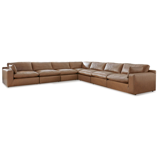 Signature Design by Ashley® Emilia 7-Piece Sectional at   Contempo Furniture  Contempo Furniture Emilia 7-Piece Sectional Signature Design by Ashley®.