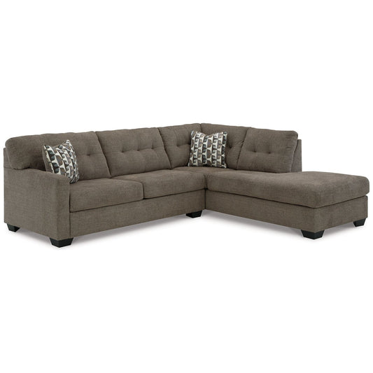 Signature Design by Ashley® Mahoney 2-Piece Sleeper Sectional with Chaise at   Contempo Furniture  Contempo Furniture Mahoney 2-Piece Sleeper Sectional with Chaise Signature Design by Ashley®.