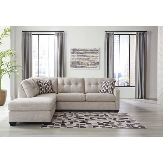 Signature Design by Ashley® Mahoney 2-Piece Sectional with Chaise at   Contempo Furniture  Contempo Furniture Mahoney 2-Piece Sectional with Chaise Signature Design by Ashley®.