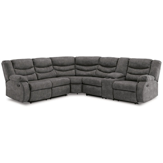 Signature Design by Ashley® Partymate 2-Piece Reclining Sectional at   Contempo Furniture  Contempo Furniture Partymate 2-Piece Reclining Sectional Signature Design by Ashley®.