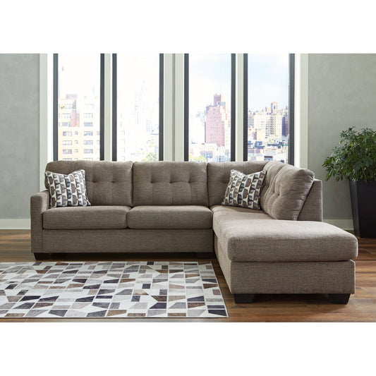 Signature Design by Ashley® Mahoney 2-Piece Sectional with Chaise at   Contempo Furniture  Contempo Furniture Mahoney 2-Piece Sectional with Chaise Signature Design by Ashley®.