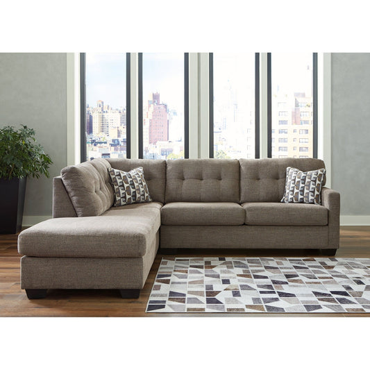 Signature Design by Ashley® Mahoney 2-Piece Sectional with Chaise at   Contempo Furniture  Contempo Furniture Mahoney 2-Piece Sectional with Chaise Signature Design by Ashley®.