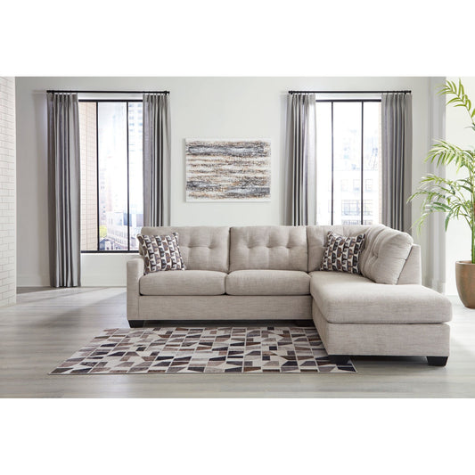 Signature Design by Ashley® Mahoney 2-Piece Sectional with Chaise at   Contempo Furniture  Contempo Furniture Mahoney 2-Piece Sectional with Chaise Signature Design by Ashley®.