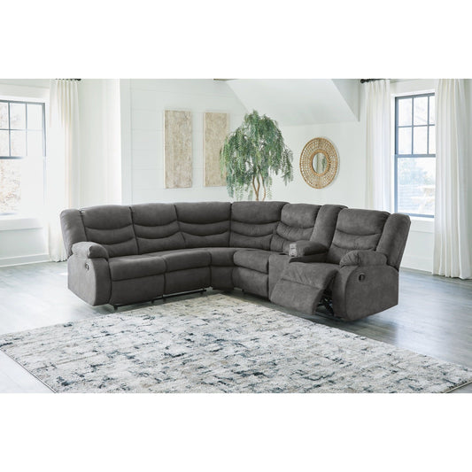 Signature Design by Ashley® Partymate 2-Piece Reclining Sectional at   Contempo Furniture  Contempo Furniture Partymate 2-Piece Reclining Sectional Signature Design by Ashley®.